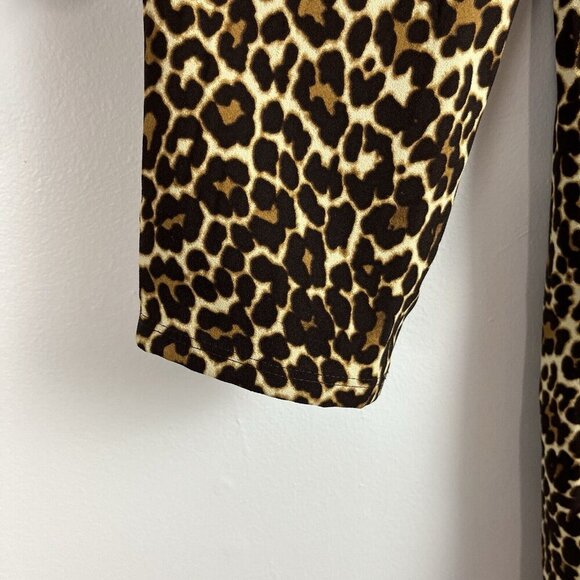 J. Crew Leopard Print Shift Dress Womens Size 8 Lagenlook Mobwife - Picture 5 of 16